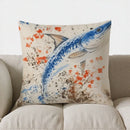 Blue Marlin Artistic Throw Pillow Cover by Ljojo - Sofa Bedroom Car Decor