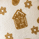 Embroidered Gingerbread Man Boucle Pillow Cover for Ljojo Home Décor