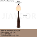 Ljojo Melon Shaped LED Floor Lamp for Bedroom Decoration - Creative Wabi-sabi Art Decor