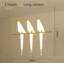 LED Branch Pendant Light: Modern Paper Bird Indoor Lighting by Ljojo