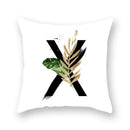Floral Alphabet Pillow Case by Ljojo: Home & Car Decorative Cushion Cover