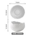 Ljojo Matte Ceramic Dessert Bowl Set for Molecular Cuisine Restaurant Tableware