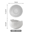 Ljojo Matte Ceramic Dessert Bowl Set for Molecular Cuisine Restaurant Tableware