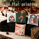 Christmas-themed Cute Animal & Pattern Pillow Cover for Sofa, Bedroom, Car by Ljojo