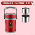 Ljojo 3-Layer Insulated Stainless Steel Student Bento Lunch Box