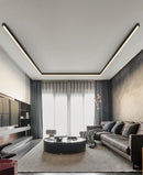 Ljojo Long Linear LED Ceiling Lamp for Minimalist Living Room, Bedroom, and Dining Room