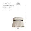 Japanese Wabi Sabi Rattan Pendant Lamp for Home Decor by Ljojo