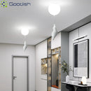 Polar Bear Glass Ball LED Pendant Lights for Living Room Home Decoration by Ljojo