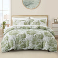Leaf Plant Duvet Set, Boho Quilt Cover, Home Bedding by Ljojo