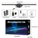 3D Holographic Advertising Light Fan-shaped Projection LED Display - Ljojo