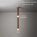 Ljojo Marble Designer Belt Pendant Light: Dimmable Luxury Chandelier
