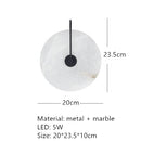 Ljojo Marble LED Wall Lamp - Gold Metal Lighting for Living, Bedroom, Aisle, TV Background