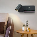 Ljojo LED Wall Lamp with USB & Wireless Charging, 5W GU10 Bulb, Nordic Sconce