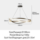 Ljojo LED Chandelier Ring for Home Ceiling Decor Lighting Fixtures