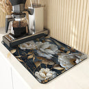 Ljojo 3D Plants Kitchen Mat: Absorbent, Antiskid, Quick Dry, Draining, Tableware Mat