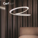 Modern Nordic Line Chandelier | Simple Living Room Art Lamp by Ljojo