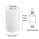 Alabaster White Glass Cylinder Lamp Shade for Pendant & Vanity Lights by Ljojo