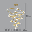 Modern Gold Ring LED Pendant Light Chandeliers for Living Bedroom Dining Room by Ljojo