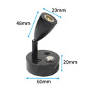 Ljojo 12V 24V LED Lights with USB Charger, Touch Control Switch for Vehicle