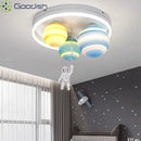 Ljojo Modern Minimalist Nordic Astronaut Planet Rope LED Ceiling Lamps for Living Room