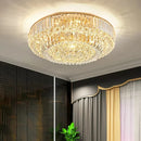Large Crystal Ceiling Chandelier Classic Luxury Led Lampara Gold Round Ceiling Lights Home Decor Lustre Home Appliance by Ljojo