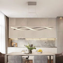 Ljojo Modern Led Pendant Lamp Dimmable Black Gold Chandelier for Dining Living Bedroom
