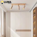 Yellow Travertine Stone Ceiling Lamp 3 Heads Spotlight for Bedroom and Clothing Store by Ljojo