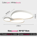 LED Modern Ceiling Lamp Minimalism Bedroom Light Fixture Ljojo Black White Home Decor Lighting.