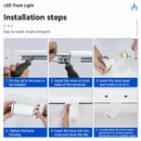 Ljojo LED Track Light Clothing Store Focus Rail Spot GU10 Chandelier Spotlight