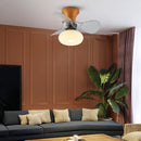 Ceiling Fan with Remote Control and LED Light for Home, Bedroom, Living Room, Kitchen - Ljojo