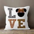 Ljojo LOVE Print Cushion Cover for Home Decor
