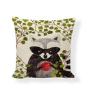 Linen Print Pillowcase 45X45CM Wildlife Collection by Ljojo