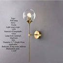 LED Glass Round Ball Wall Lamp Stylish Decorative Lighting for Bedroom Living Room by Ljojo