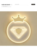 Ljojo Luxury Crown Ceiling Lamp for Bedroom or Children's Room