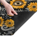 Absorbent Sunflower Devil's Eye Drying Pad by Ljojo for Stylish Kitchen Organization