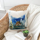 Ljojo Linen Christmas Cushions 45x45 - Modern Home Decor for Living Room and Sofa