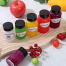 Ljojo 2oz Glass Shot Bottles with Caps for Whiskey, juices, samples & tonic