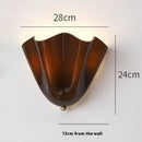 Ljojo Glass Petal LED Wall Lamp Creative Lights for Home Decoration Chandelier