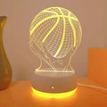 3D Rugby Night Light USB Home Bedroom Decor Ambient Light by Ljojo