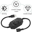 Ljojo LED Strip Lights Dimmer Switch USB Cable - Rotary/Touch Controller