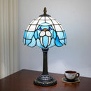 8-Inch Stained Glass Tulip Table Lamp by Ljojo - Romantic Living Room Decor