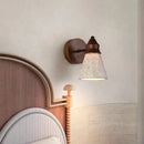 LED Natural Yellow Travertine Wall Lamp for Bedroom and Bathroom by Ljojo