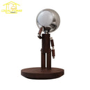 Cartoon Moon Table Lamp USB Rechargeable Solid Wood Dimming Desk Light for Bedroom by Ljojo