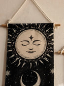 Ljojo™ Moon Phase Celestial Wall Hanging Tapestry with Tassel