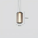 Nordic Long Stripe Led Chandelier Glass Pendant Lamp by Ljojo