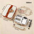 Ljojo Stainless Steel Lunch Box with Compartments - Large Capacity Bento Box