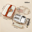 Ljojo Stainless Steel Lunch Box with Compartments - Large Capacity Bento Box