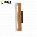 LED Wall Lamp Yellow Travertine Wabi Sabi Style Up & Down Lighting by Ljojo