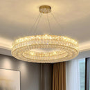 Ljojo Luxury Crystal Living Room Chandelier - Elegant Dining Room Pendant Lamp & Ceiling Light
