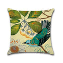 Cute Bird Pattern Pillowcase - Ljojo Decorative Linen Throw Pillow Case